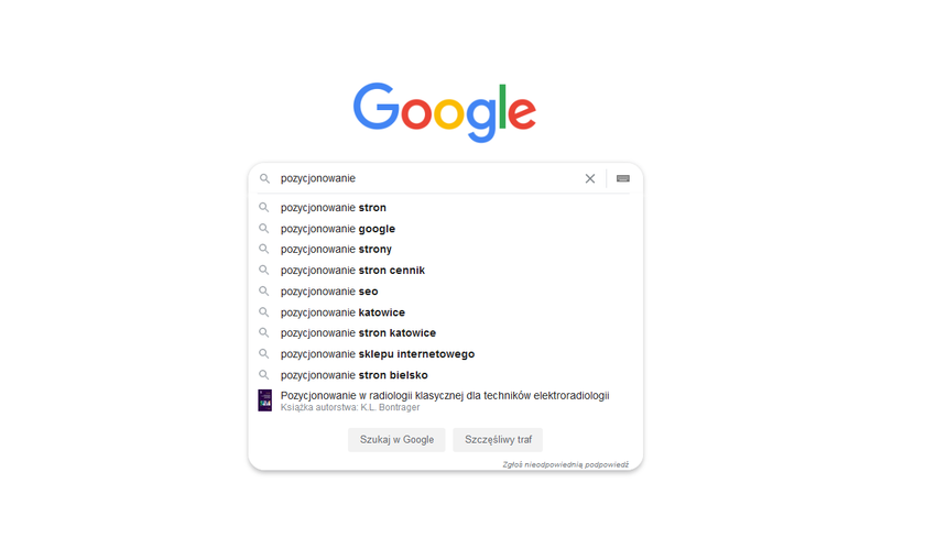 Wyszukiwanie fraz w Google